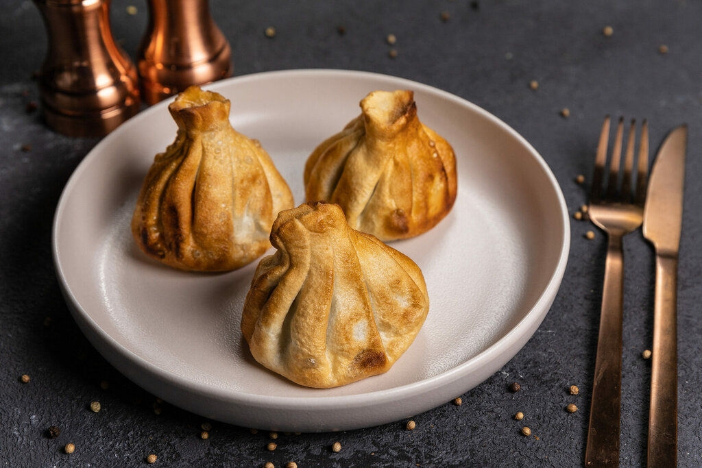 Классические хинкали жареные