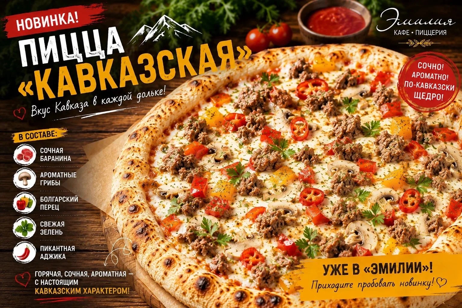 ПИЦЦА КАВКАЗСКАЯ